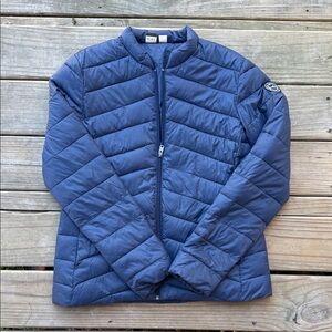 Roxy Women’s Medium Navy Blue Full Zip Puffer Jacket Coat